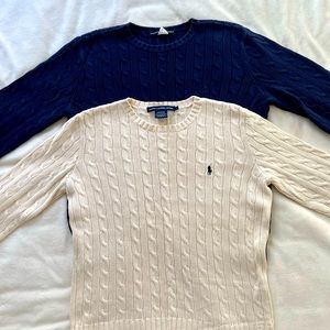 SOLD Ralph Lauren Cable knit sweaters